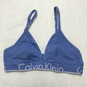 Calvin Klein triangular bra.